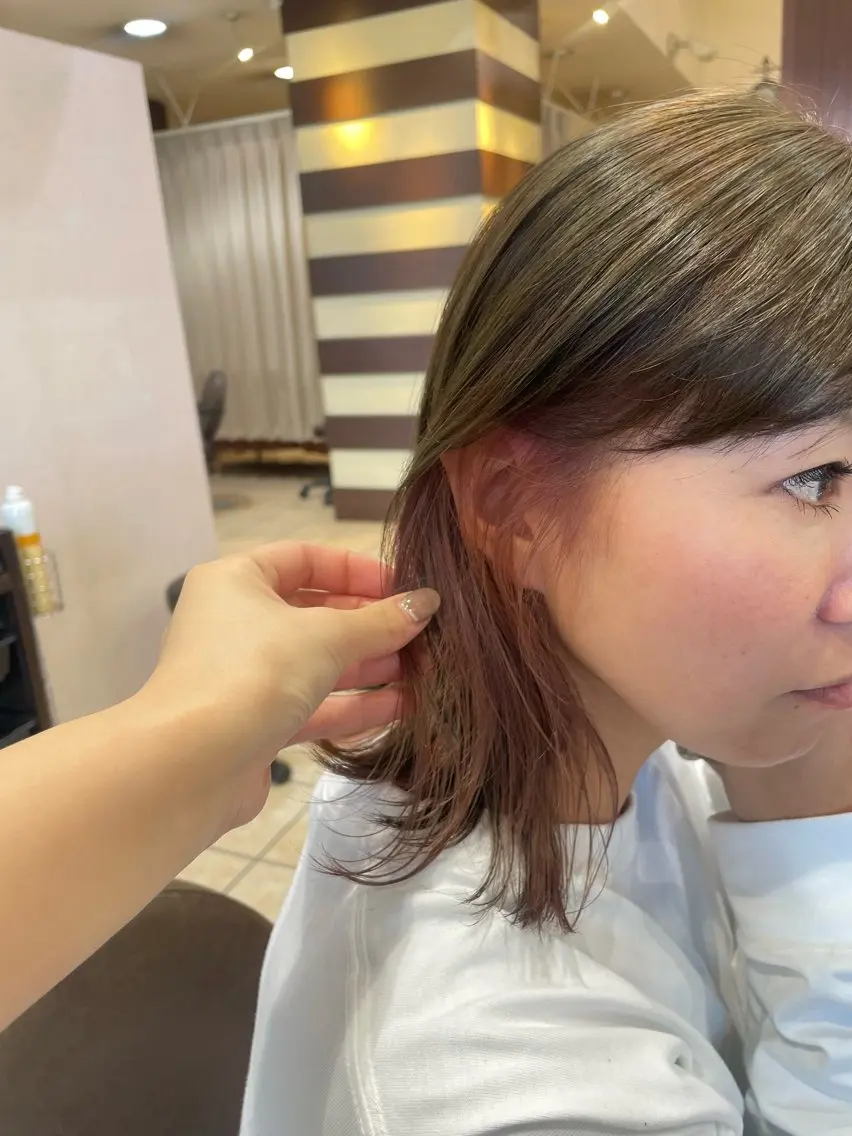 カラー カット ヘアカラー 桑田 新菜のヘアスタイル