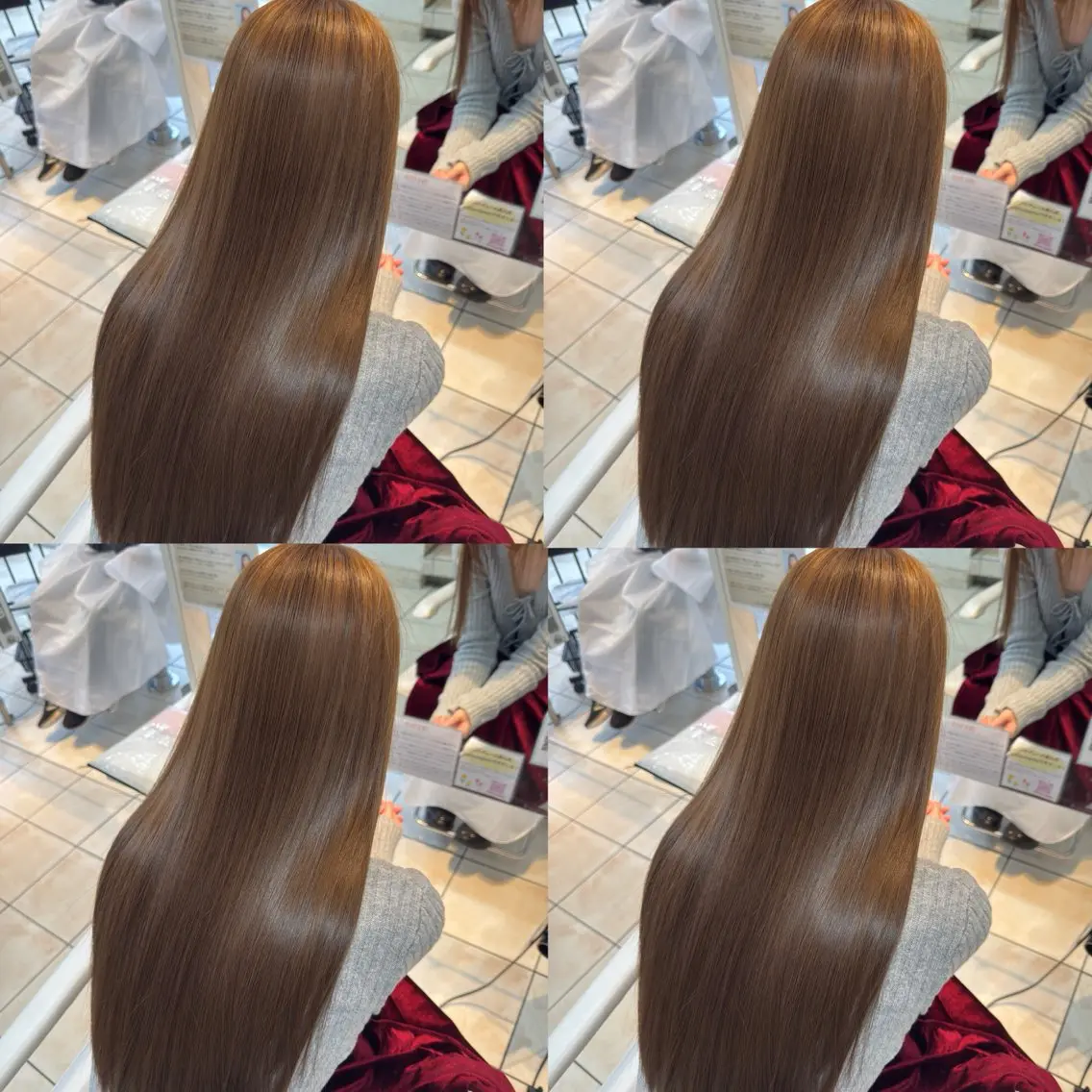 ロング カラー カット ヘアカラー トリートメント 【髪質改善特化】 艶髪/透明感カラーのヘアスタイル