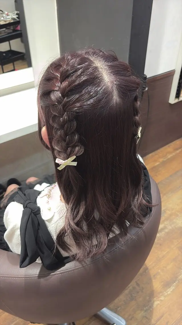 ワンカラーでできる暖色カラー🩷＋選べるトリートメント🎀の写真
