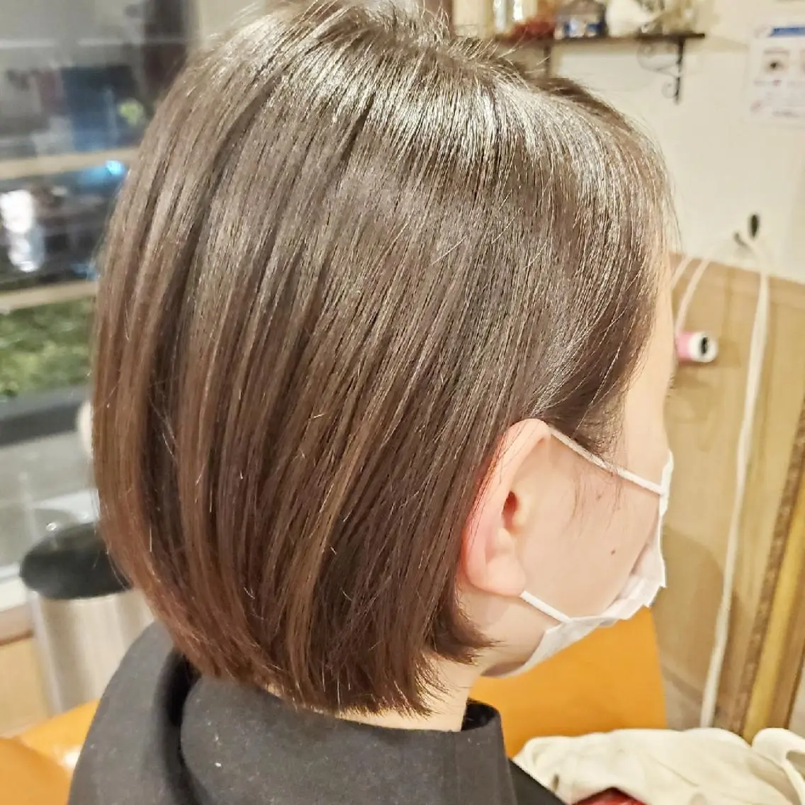 ショート パーマ 外国人風カラー 縮毛矯正 トリートメント 酸熱トリートメント カット 縮毛矯正 spa hair  ark 富井直美のヘアスタイル