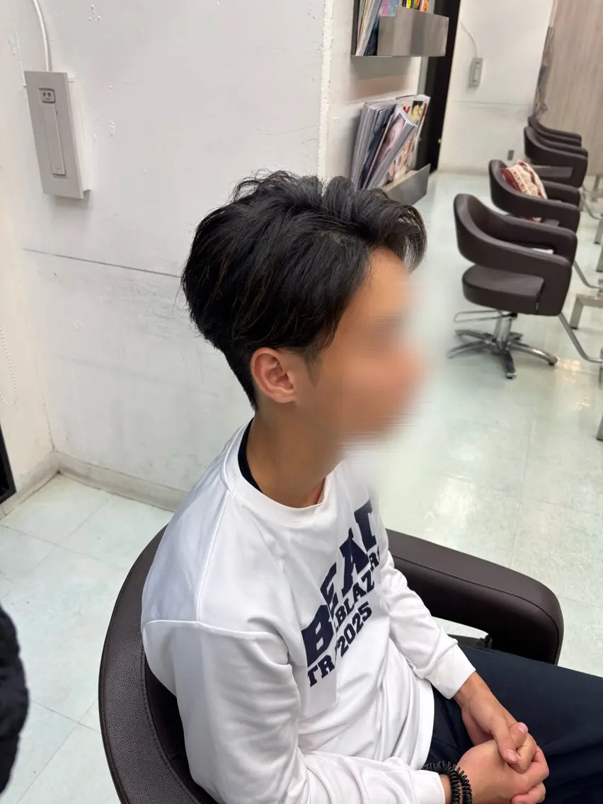 メンズ アップバング WiLL 梶岡日菜のヘアスタイル