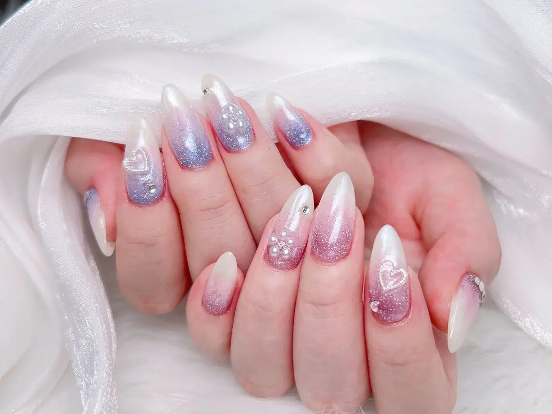 ネイル ハンドネイル M🌷nail 長さだし専門店のネイルデザイン