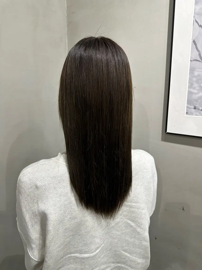 【超うる艶髪✨】カット+縮毛矯正+髪質改善トリートメントの写真