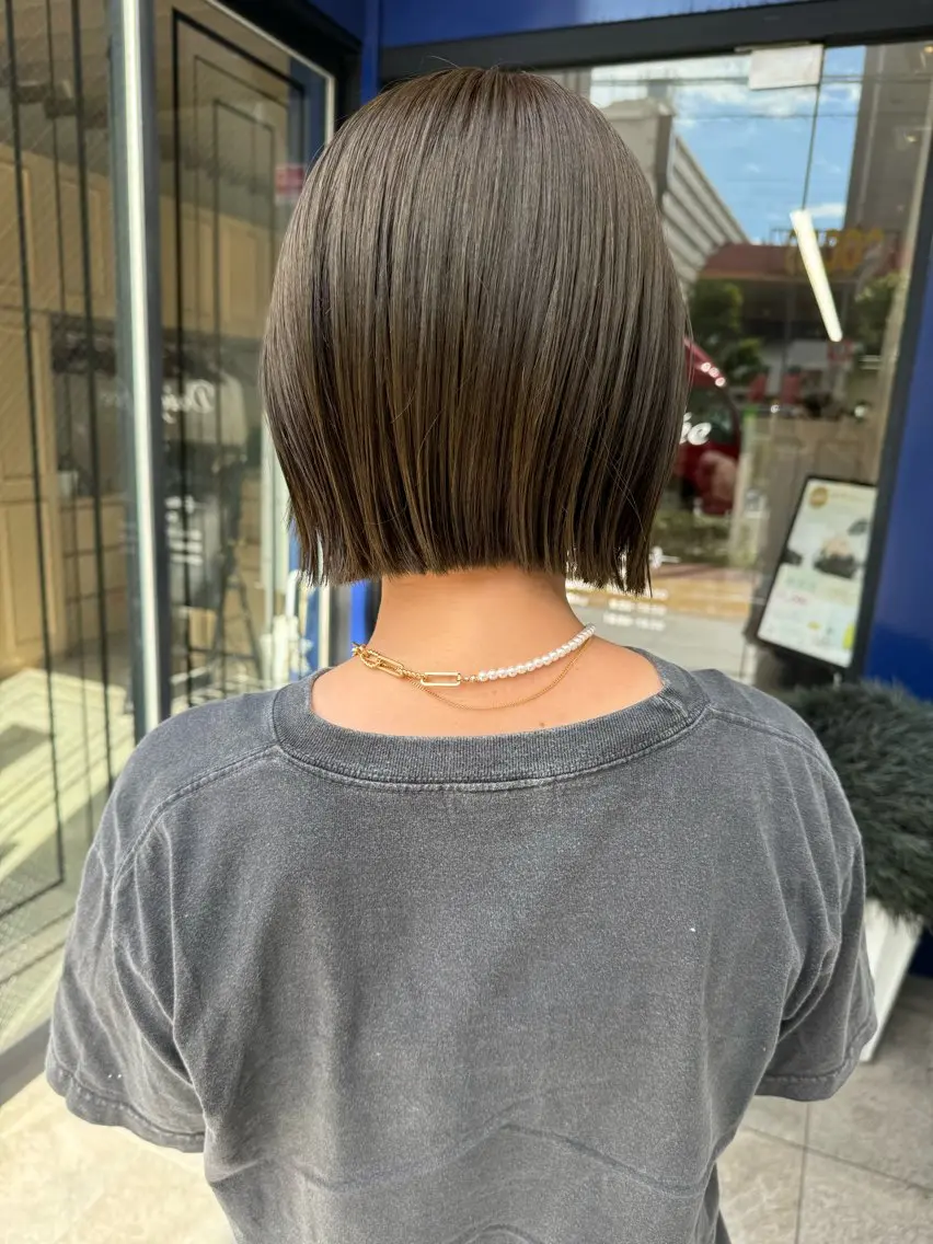ショート ショート/ボブ パーマ/中原のヘアスタイル