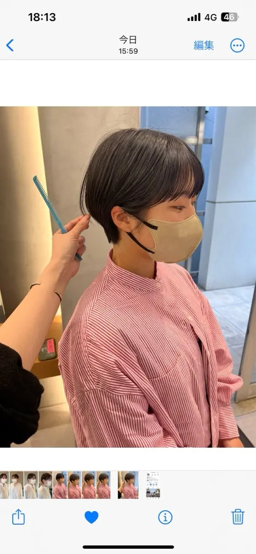 ショート 三浦 れいやのヘアスタイル