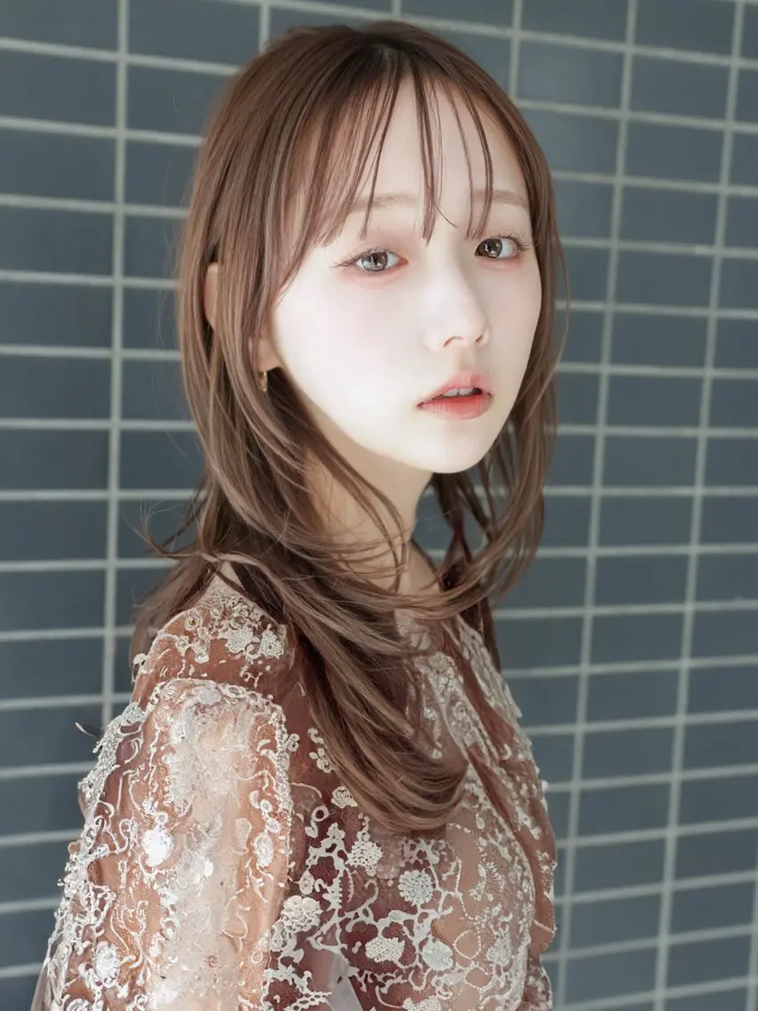 ロング ロングレイヤー くびれヘア 韓国風ヘア レイヤーカット ロング カット トリートメント モテ髪の神様✨ 祝田巳幸/全国4位のヘアスタイル
