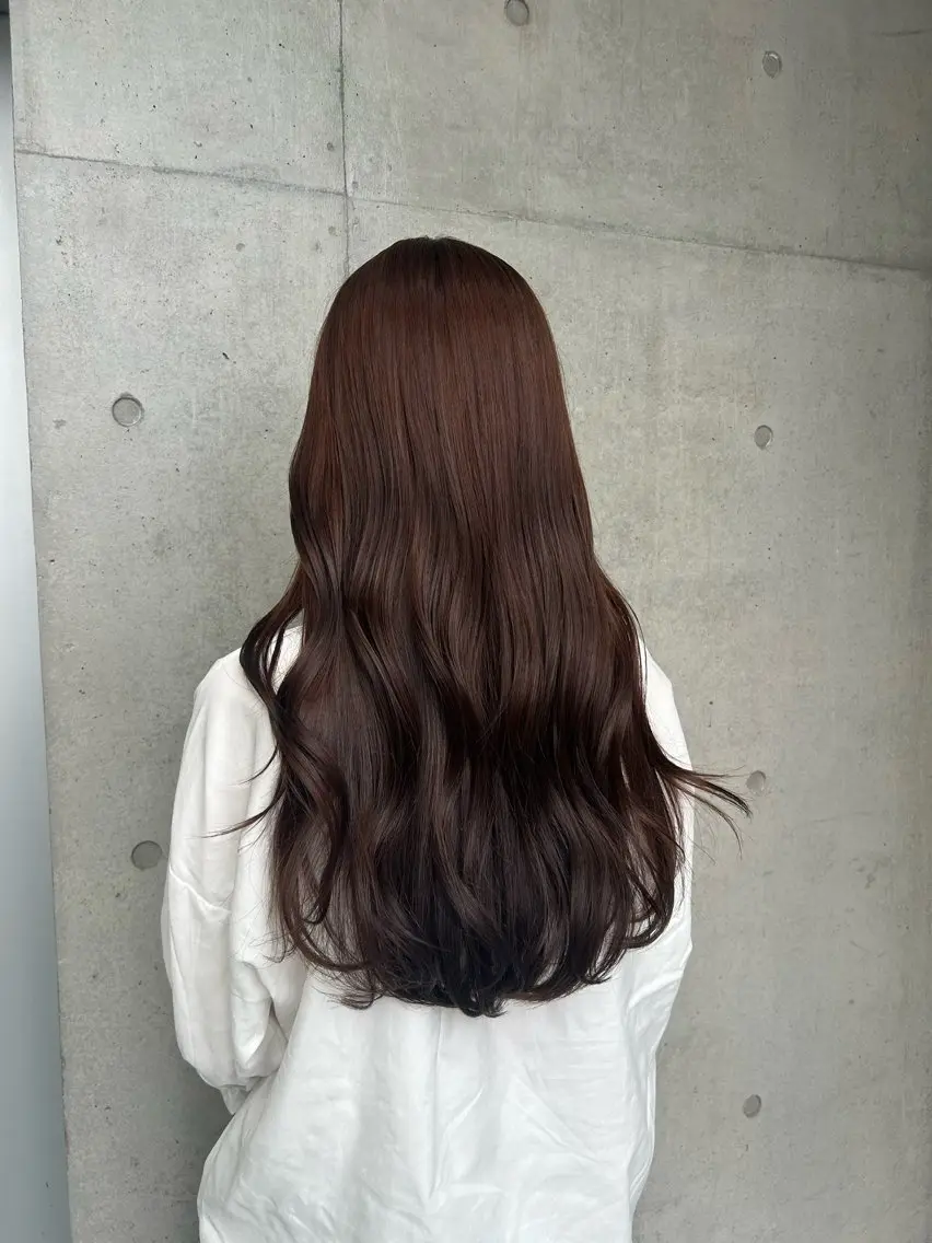 ロング カラー ヘアアレンジ カット ヘアカラー トリートメント ボブ艶モテカラー🫧 カリンのヘアスタイル