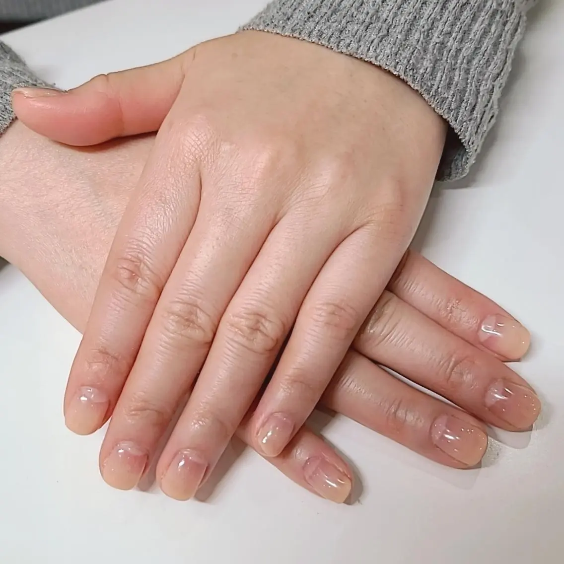 ネイル グラデーション シンプルネイル セプトアカデミー まいのネイルデザイン