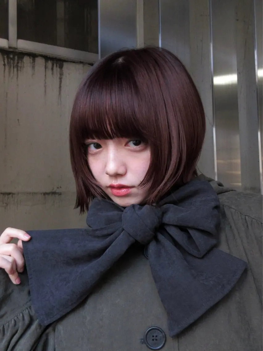 ショート カラー ボブレイヤー ボブ レイヤーカット 髪質改善カラー Unami 太田英寿のヘアスタイル
