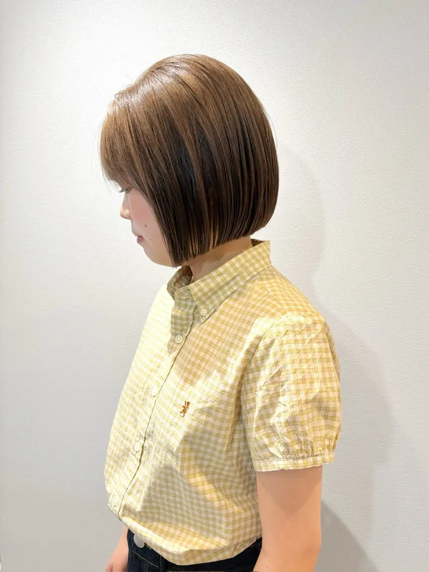 透明感カラー + 〈1step〉トリートメントの写真