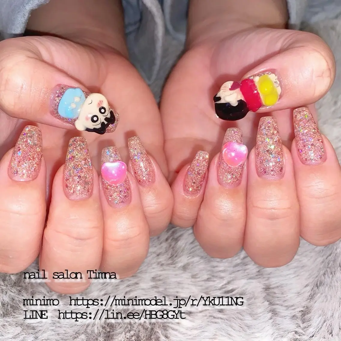 セミロング ハンドネイル NAILSALON 🍔Timna🍟のネイルデザイン