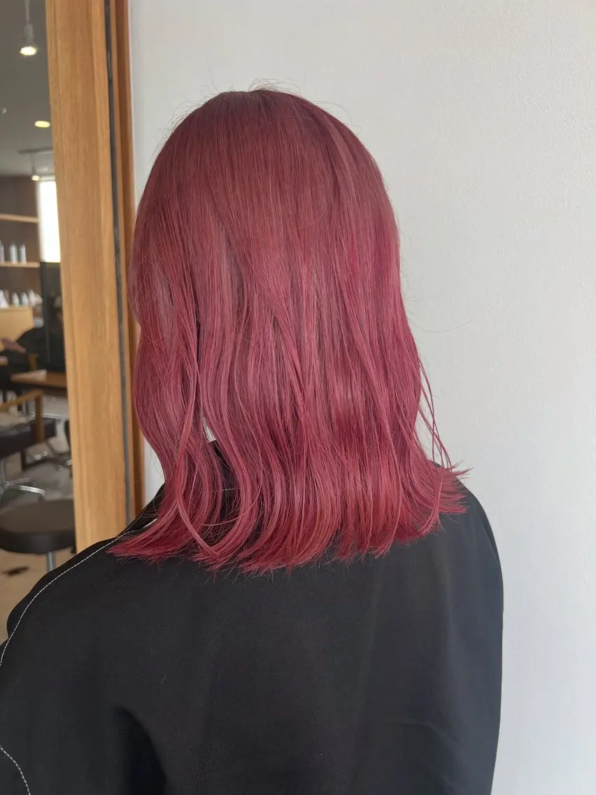 ミディアム パーマ メンズ カット ヘアカラー トリートメント ヘッドスパ 透明感カラー/ 新潟万代/池野里衣のヘアスタイル