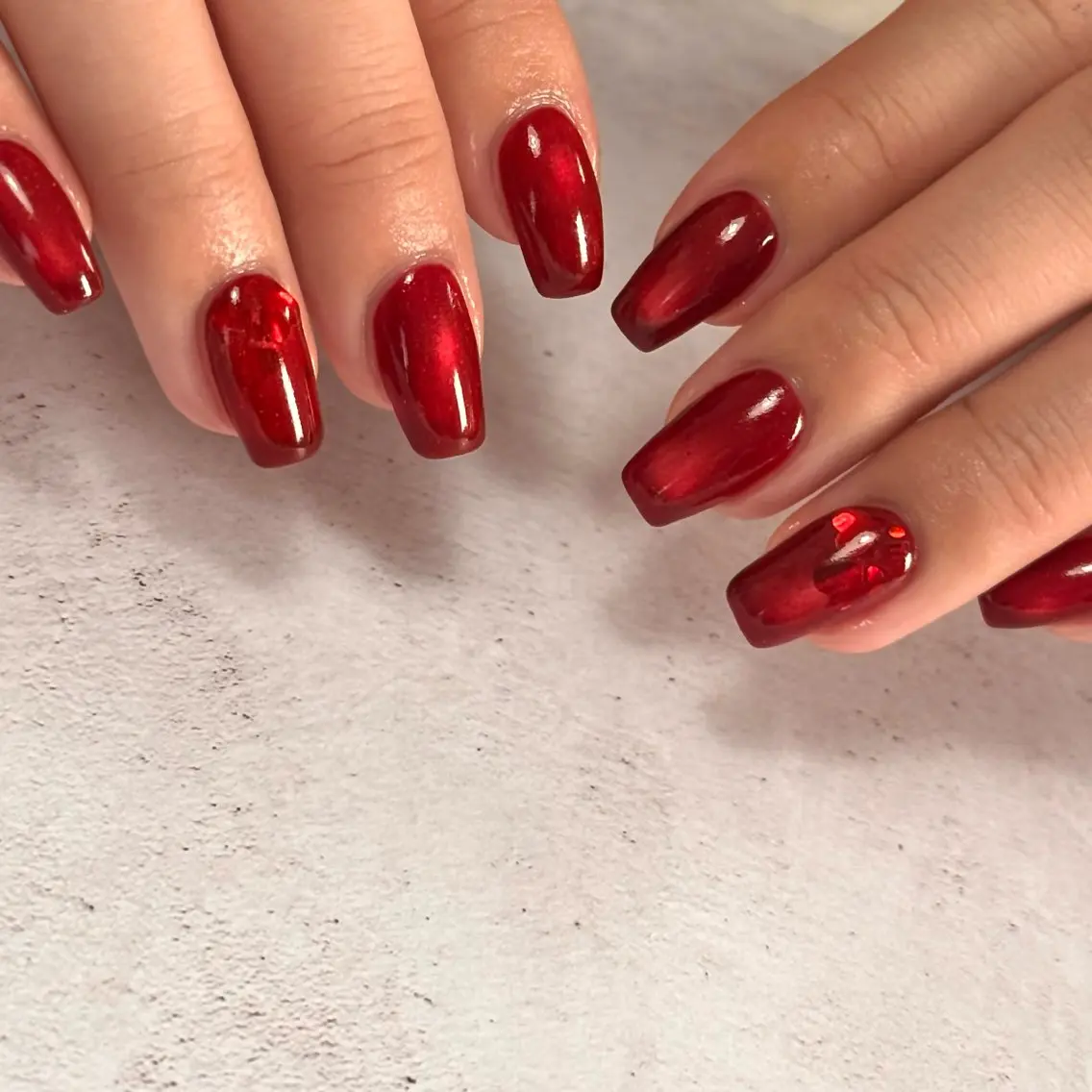 ネイル クリアネイル フラッシュネイル フラッシュマグ フレンチネイル マグネットネイル Luana nailのネイルデザイン