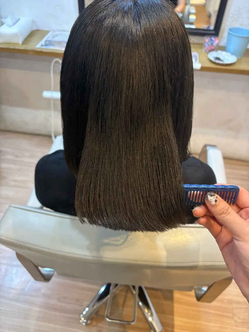ミディアム ヘアカラー 韓国ヘアー🇰🇷 MIWAのヘアスタイル