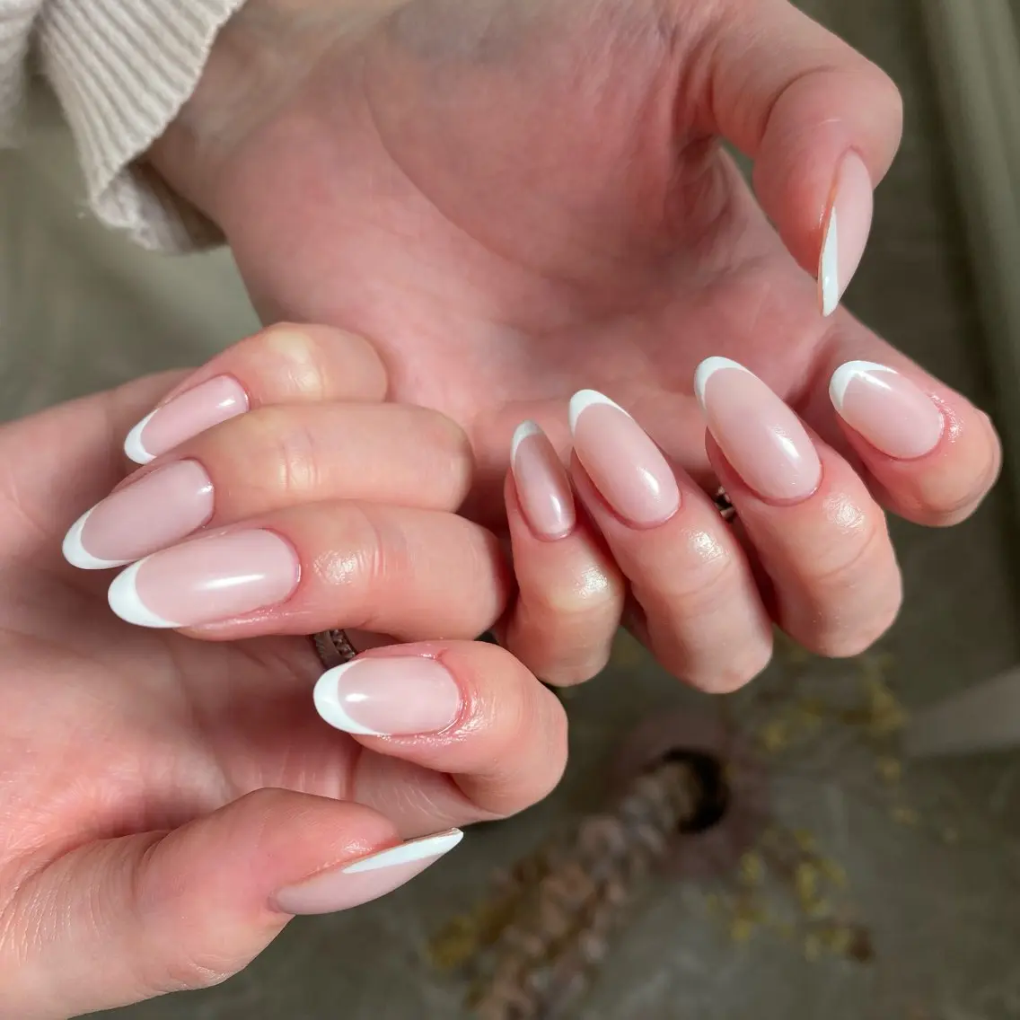 【💎オフなし】フレンチネイル💅(ベースカラー有)の写真