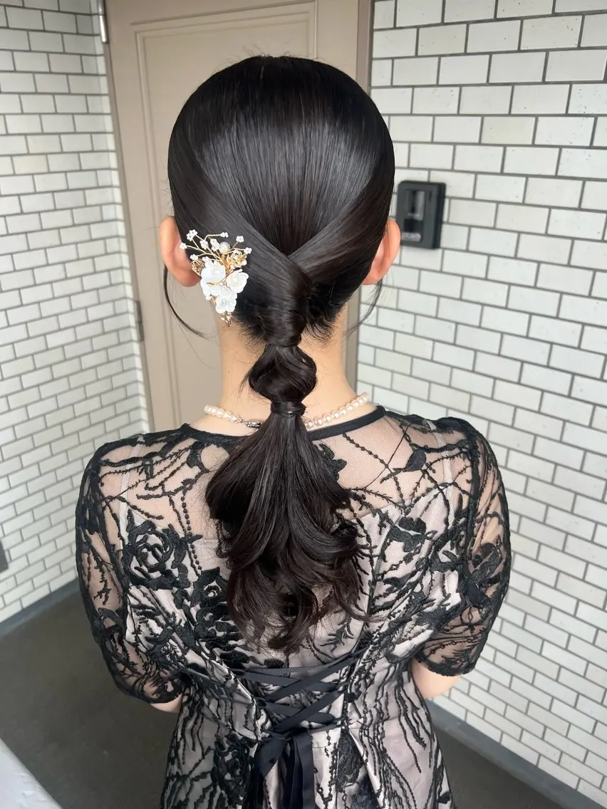 ヘアアレンジ ヘアセット 大人可愛いヘアメイク 💋🧚♀️しずかのヘアスタイル