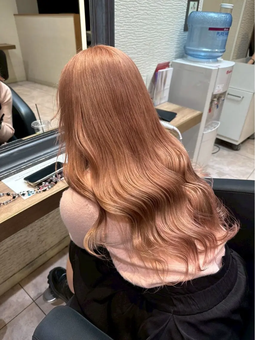 【ケアブリーチ🌟】🎀ダブルカラー ＋ 𝐀𝐮𝐣𝐮𝐚トリートメント3️⃣step🎀の写真
