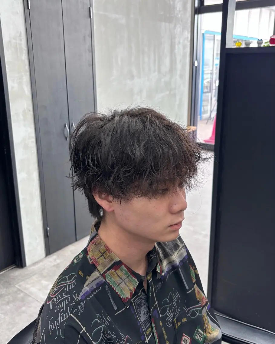 パーマ メンズ メンズパーマ カット パーマ 片平 帆香のヘアスタイル