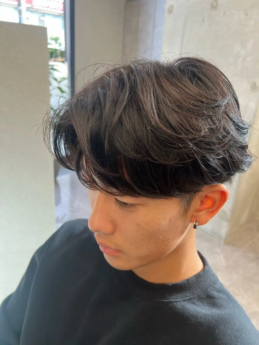パーマ メンズ フェザーパーマ メンズパーマ カット パーマ 古山 侑東 /メンズパーマのヘアスタイル
