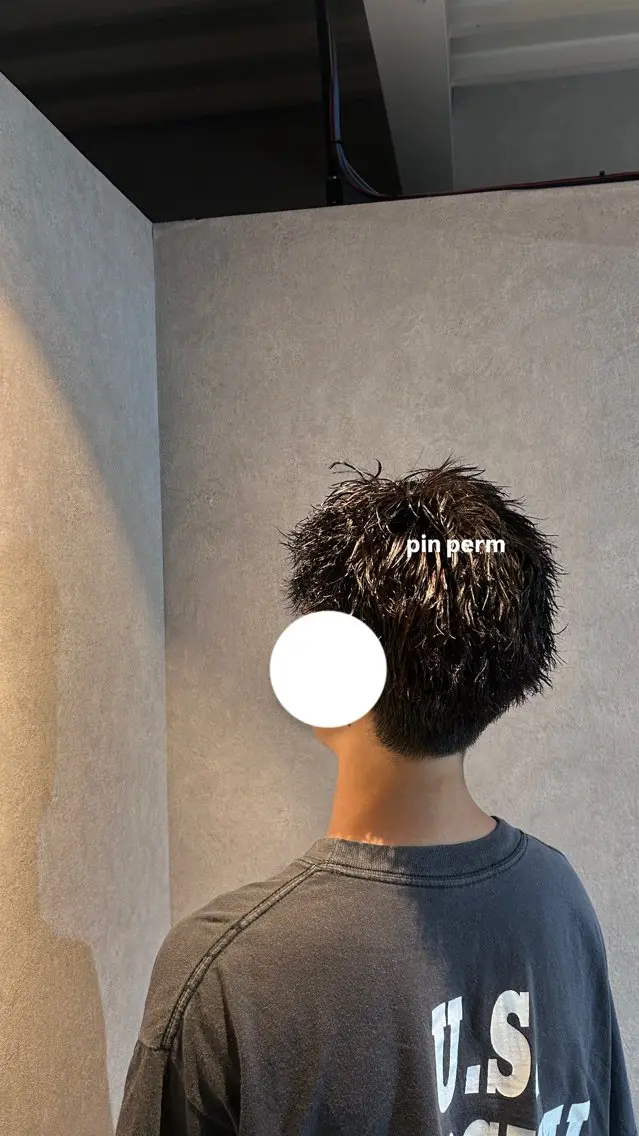パーマ メンズ メンズパーマ カット パーマ Re:nk kotoneのヘアスタイル