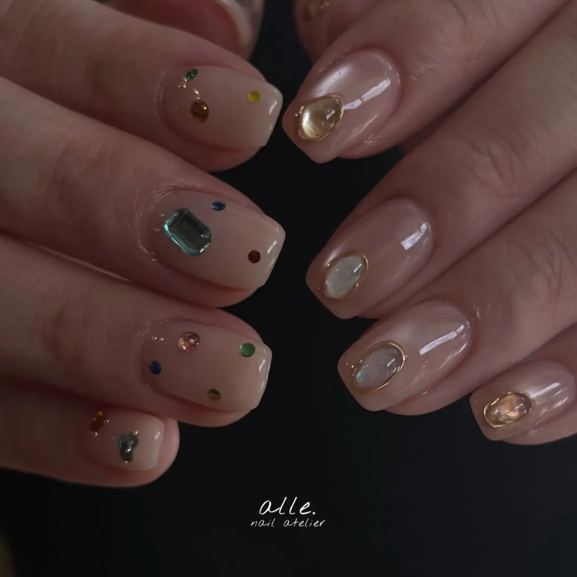 ネイル ハンドネイル atelier alle.のネイルデザイン