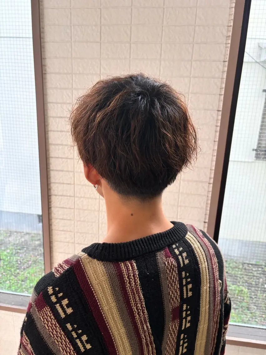 メンズ 学生(メンズ向け) 岡山メンズパーマ 白神珠梨のヘアスタイル