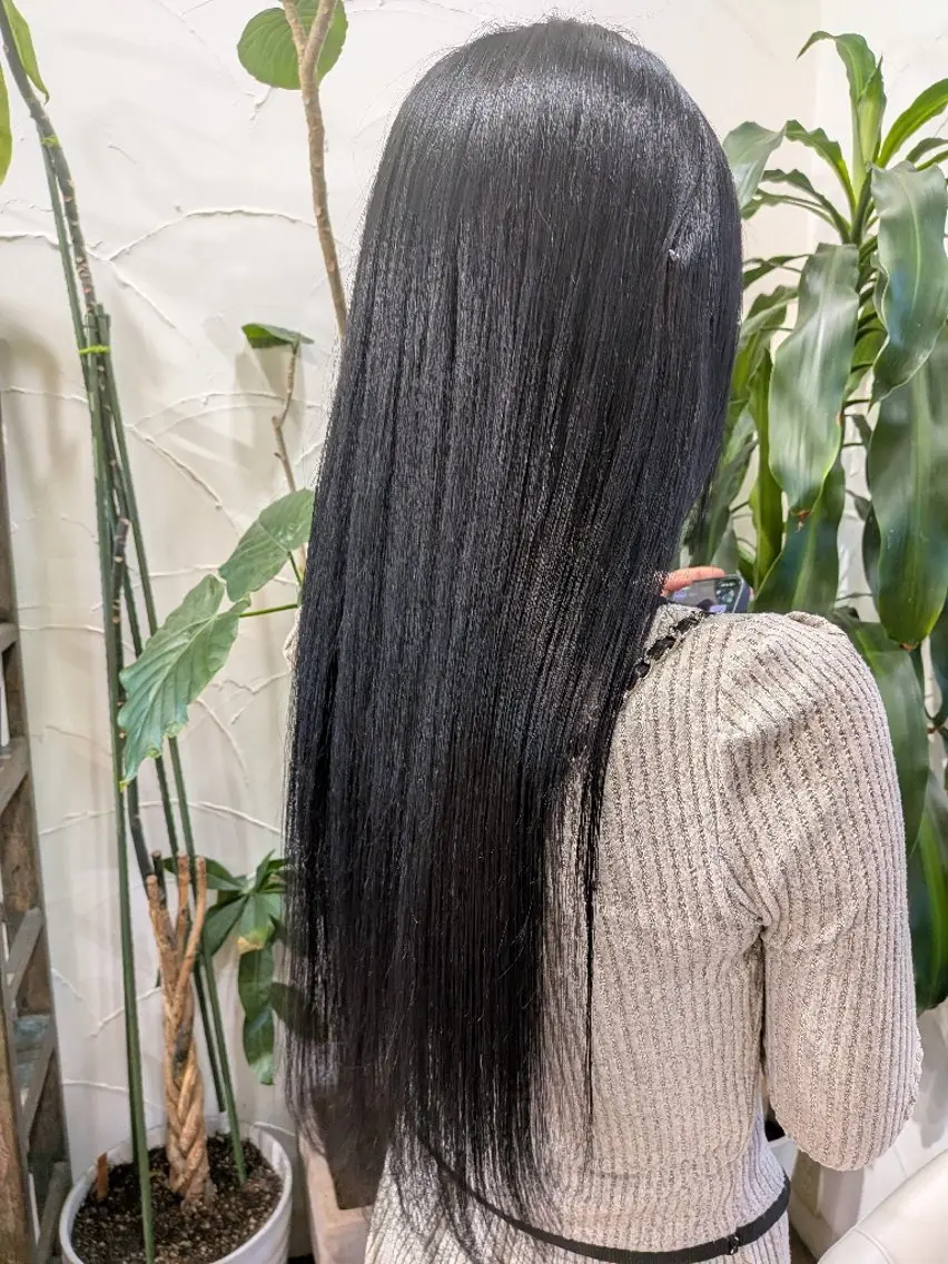 ロング カラー 原田 来実のヘアスタイル