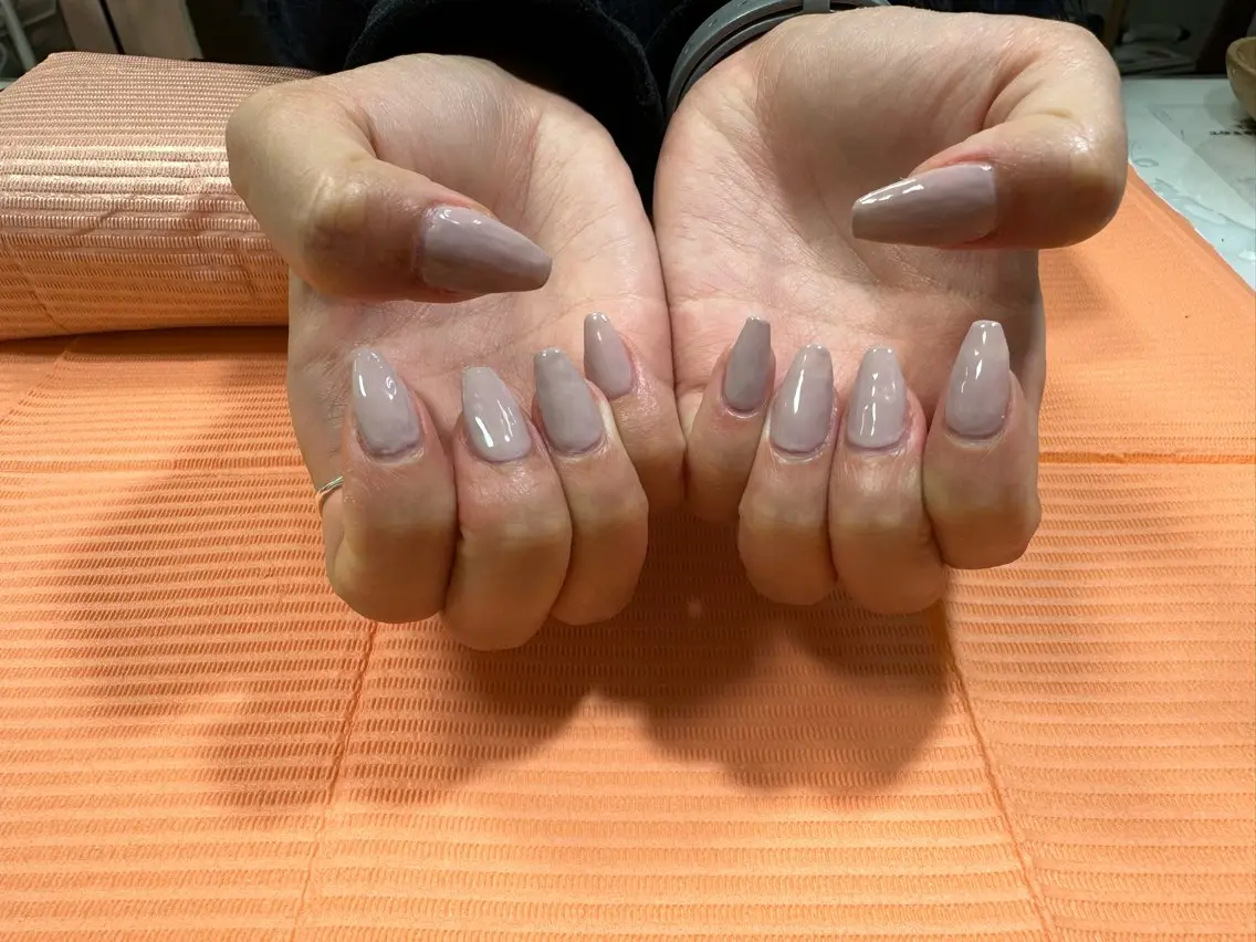 ネイル ワンカラーネイル 【Jr.ネイリスト】 💜serina💜のネイルデザイン