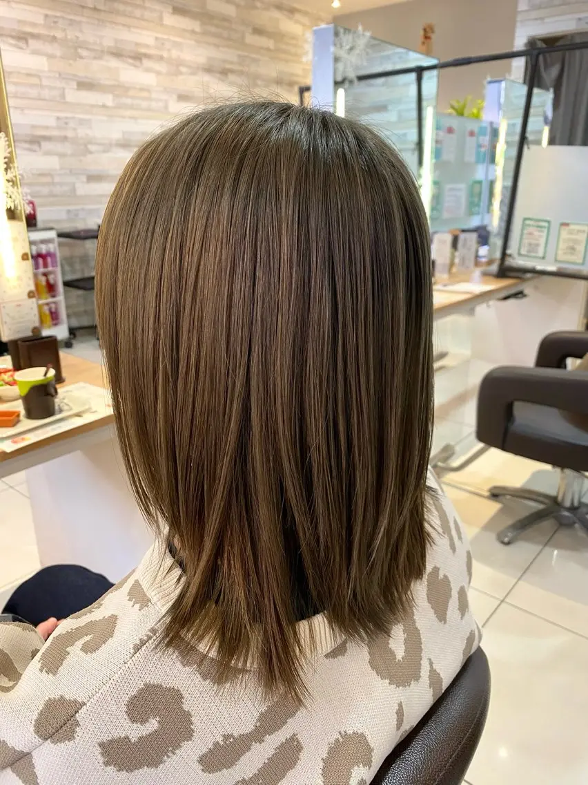 ミディアム アッシュ アッシュグレー アッシュグレージュ 🐥波巻き/メンズ/ ショート🐥いとみなのヘアスタイル