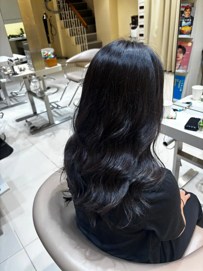 ロング パーマ メンズ・コテ巻き✨南 津麦のヘアスタイル