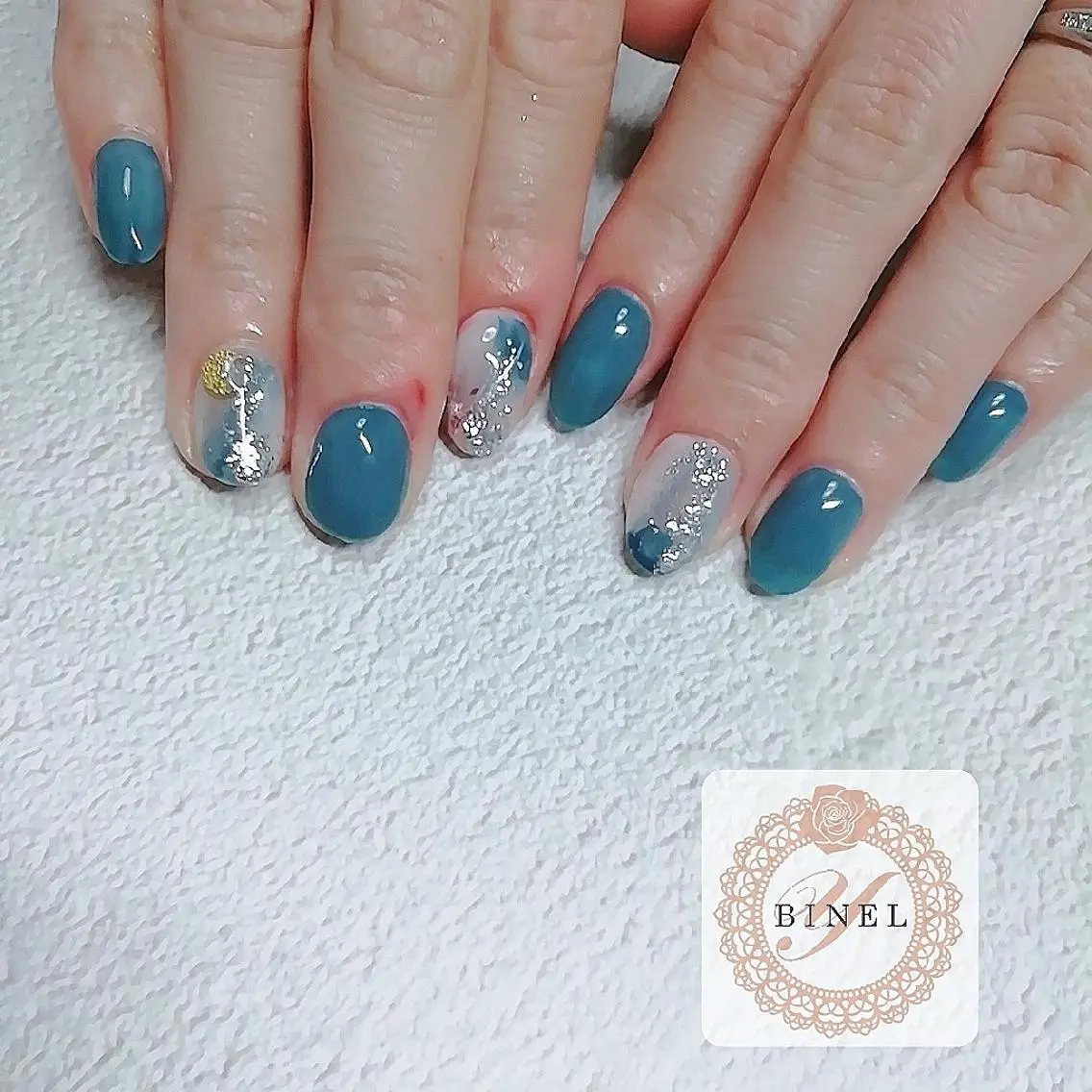ネイル 持ち込み ハンドネイル Nail Salon Y.BINELのネイルデザイン