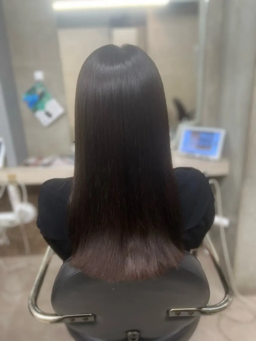ロング 縮毛矯正 トリートメント 多系統似合わせ/ tsuburaのヘアスタイル