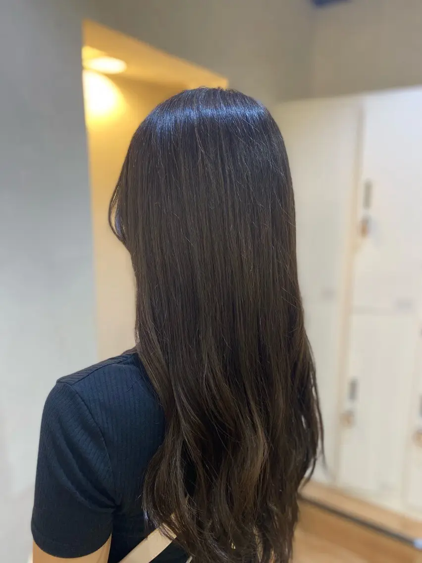 ロング ハイライト 🫧 ハシヅメのヘアスタイル