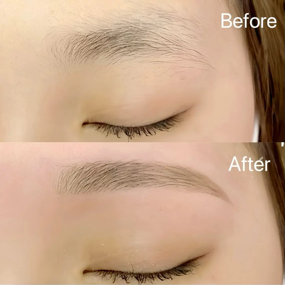 【眉毛】　美眉アイブロウwax脱毛＋眉メイク仕上げ (間引きなし)の写真