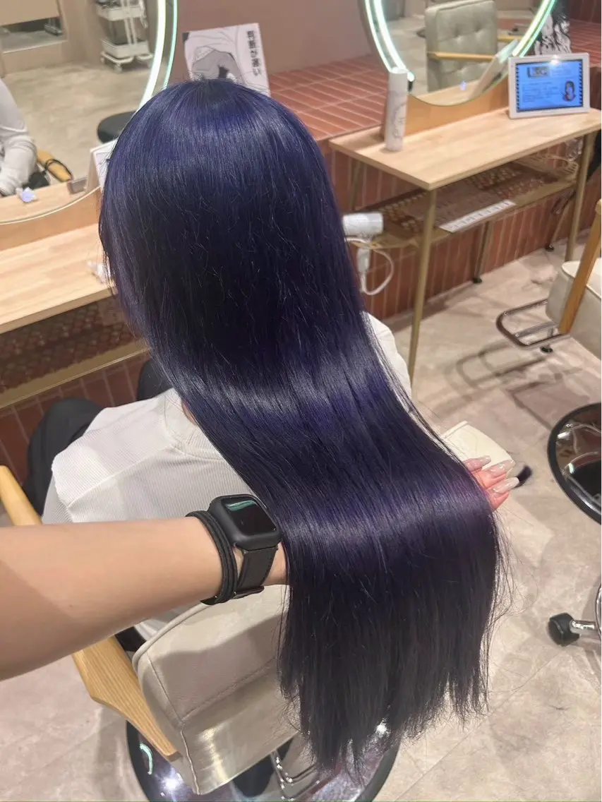 ロング カラー ヘアカラー 艶カラー/髪質改善/ ネイル🦋 レア🦋のヘアスタイル