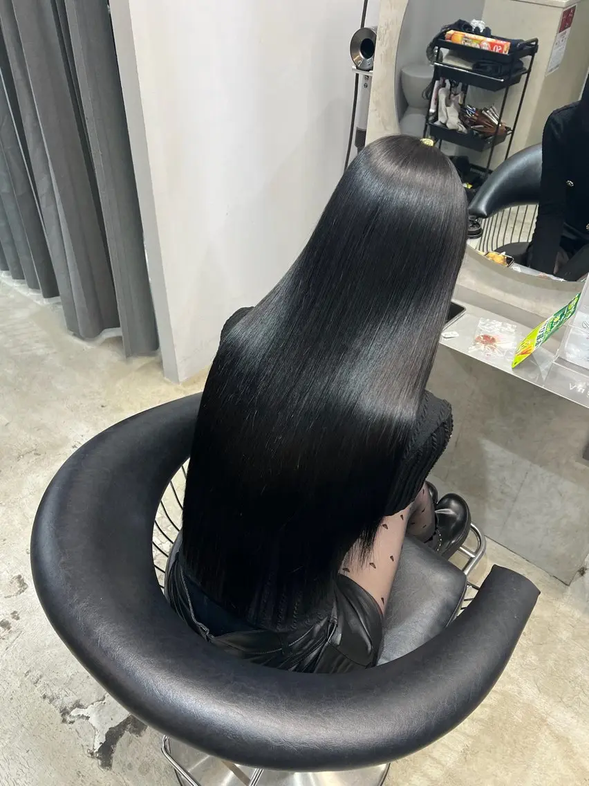 ロング カラー カット ヘアカラー トリートメント ワンホンヘア🇨🇳 髪質改善/itaruのヘアスタイル