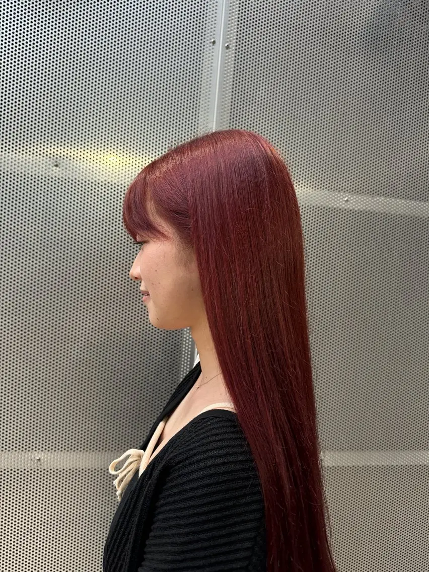 ロング カラー ヘアカラー トリートメント 木村 心海☆明石のヘアスタイル