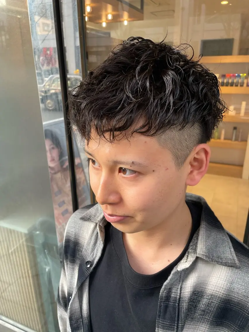 パーマ メンズ メンズパーマ メンズパーマ特化🏅 中村 凌のヘアスタイル