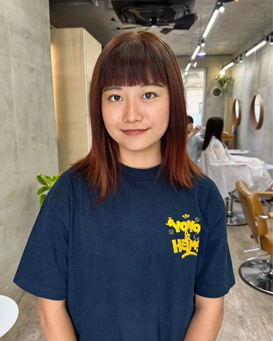 ミディアム カラー ベージュカラー ブリーチ ブラウンカラー ケアブリーチ グレージュ カット ヘアカラー トリートメント カットモデル募集中 ／HARUKA🎀のヘアスタイル