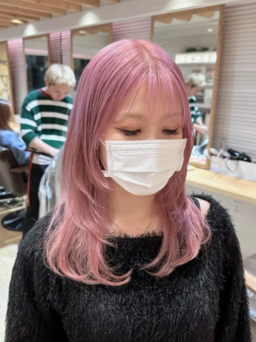 セミロング カット ヘアカラー トリートメント 新宿 木下拓哉のヘアスタイル
