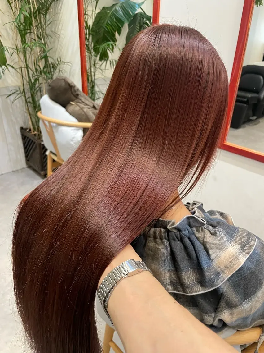 ロング カラー ブリーチ ケアカラー 透明感カラー デザインカラー ハイトーンカラー カット ヘアカラー トリートメント 🌈高田大夢似合わせ 透明感カラー🌈のヘアスタイル