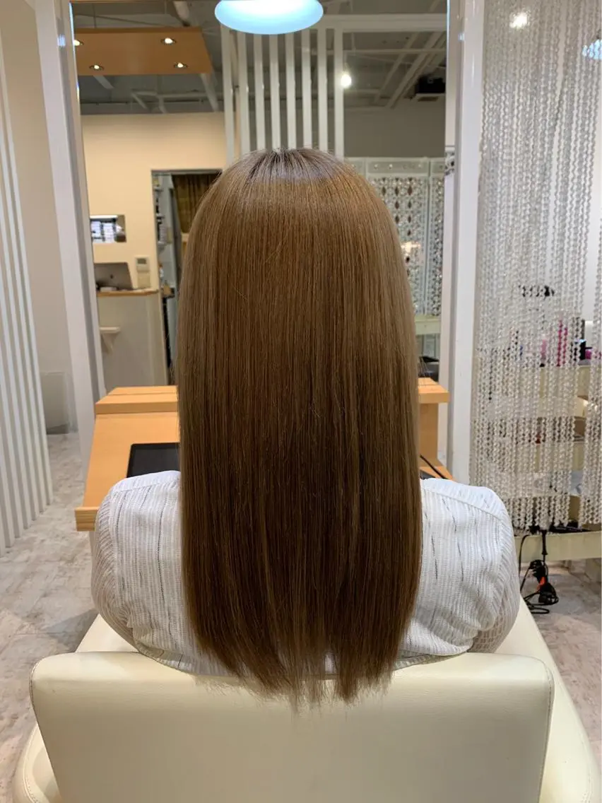 カラー+トリートメント🐼(ブリーチはできません😥) サブリミックの集中補習でサラサラに😳😳の写真