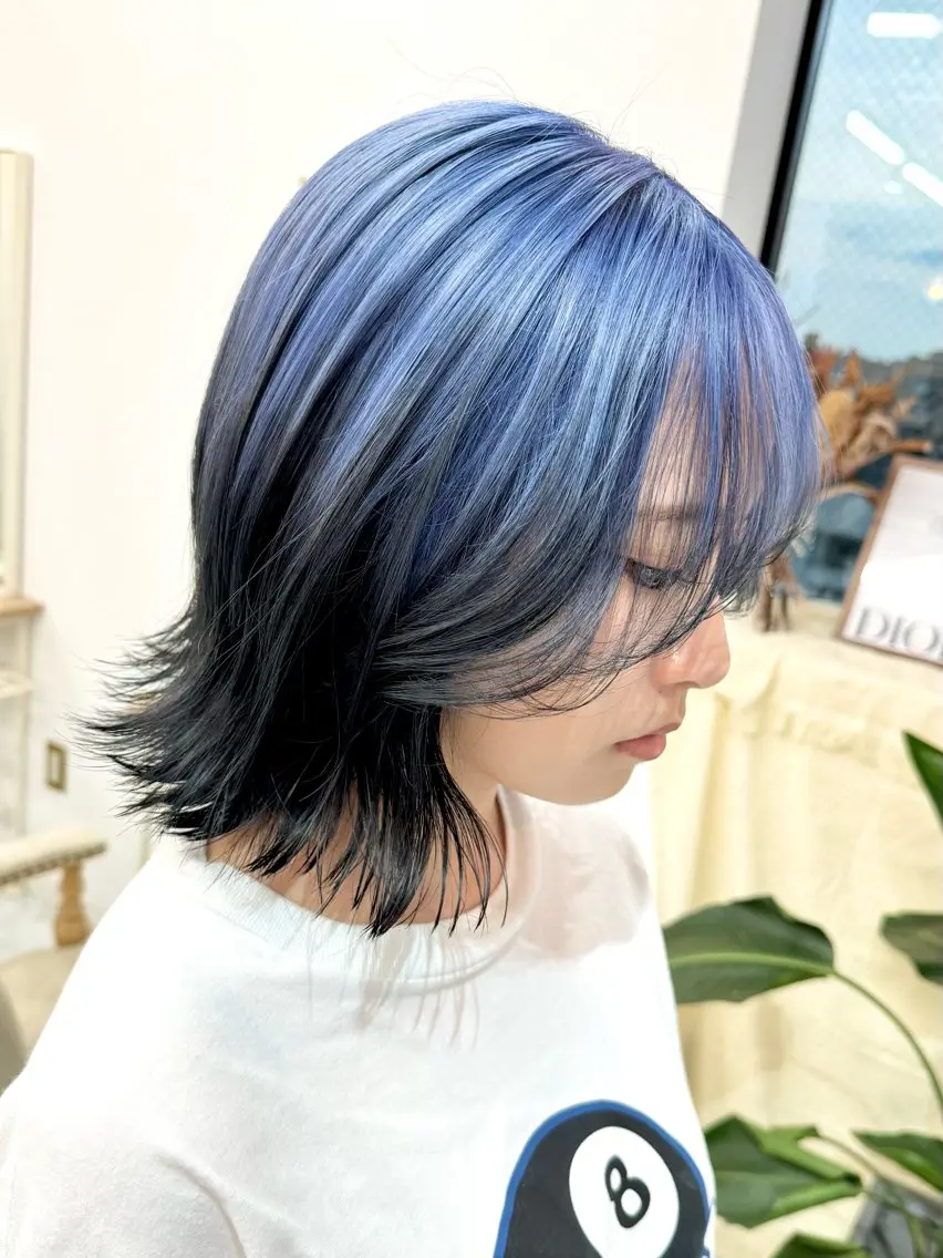 セミロング カラー パーマ ヘアアレンジ メンズ キッズ メンズブリーチ ブリーチ カット ヘアカラー トリートメント 💖オタク美容師 ꒰ঌ♡モモ♡໒꒱のヘアスタイル
