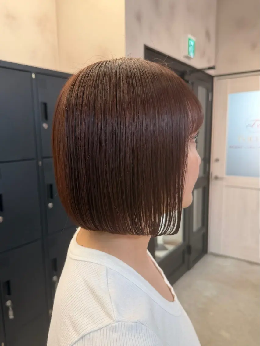 ショート カット ヘアカラー トリートメント ボブ/ミニボブ/ 透明感/長野駅/ちかのヘアスタイル