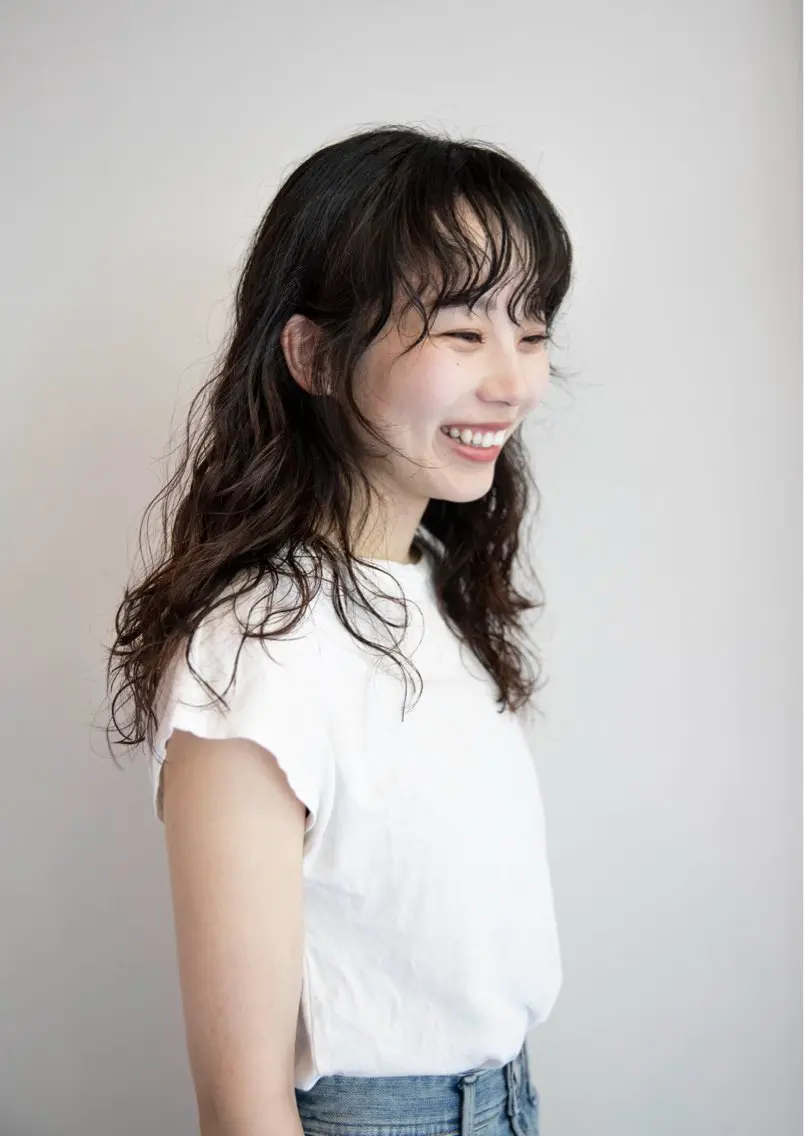ロング カット パーマ トリートメント 大岩 茉愉のヘアスタイル