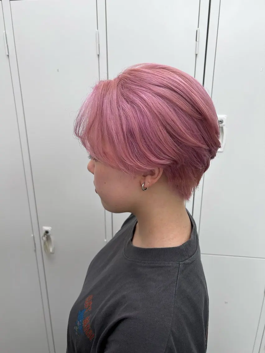 ショート カラー ヘアカラー ❄️透明感カラー❄️ メンズ✂️TOWAのヘアスタイル