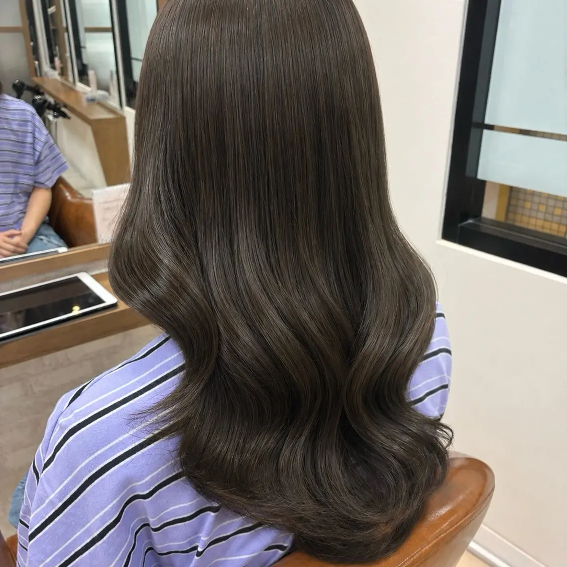 ロング カラー 髪質改善/ブラック ヘア/リンのヘアスタイル