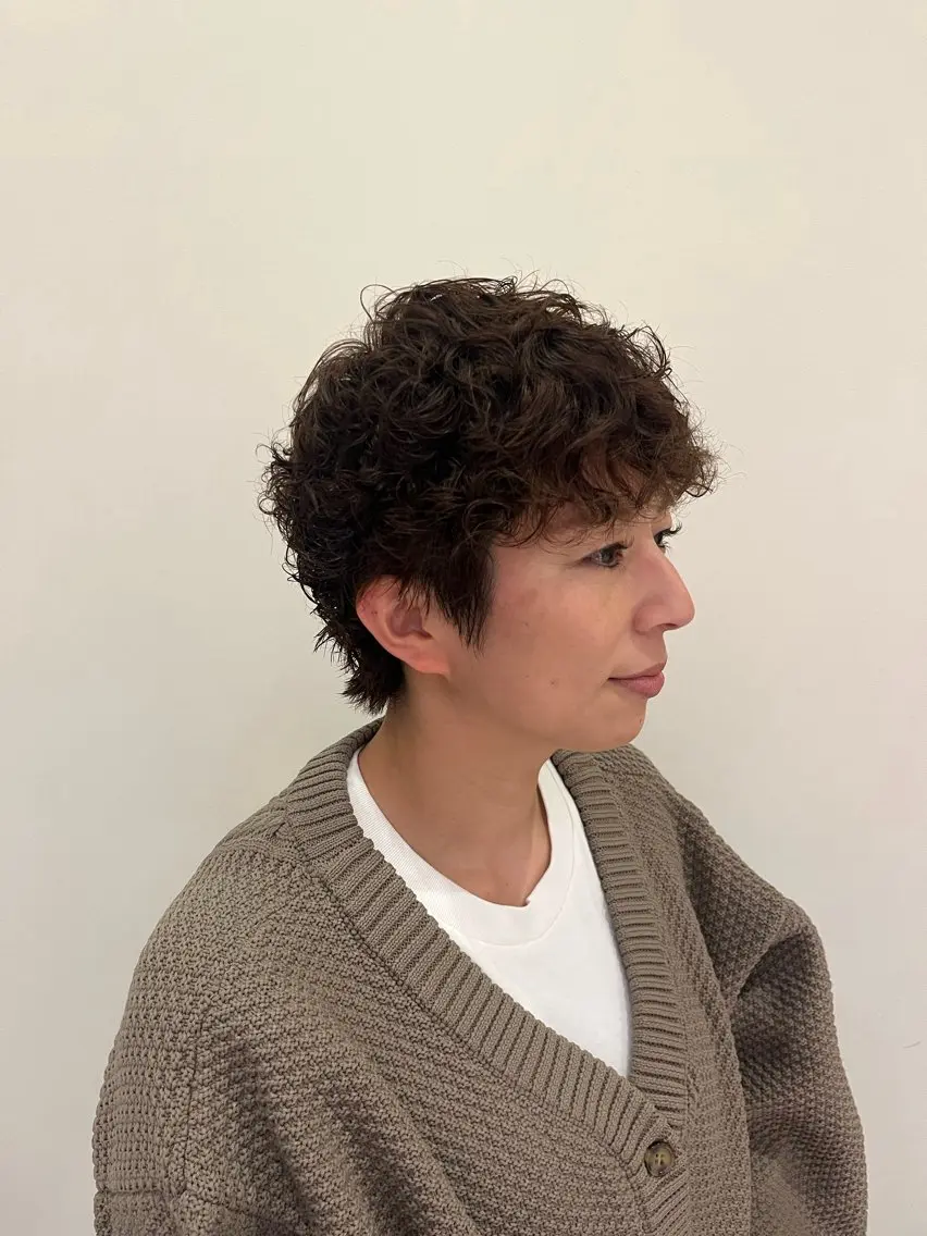 ショート パーマ ramphy 柴原 夢奈のヘアスタイル