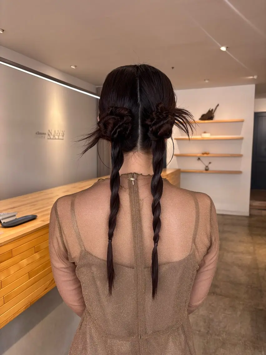 ヘアアレンジ ヘアセット NAVY/ Miharuのヘアスタイル