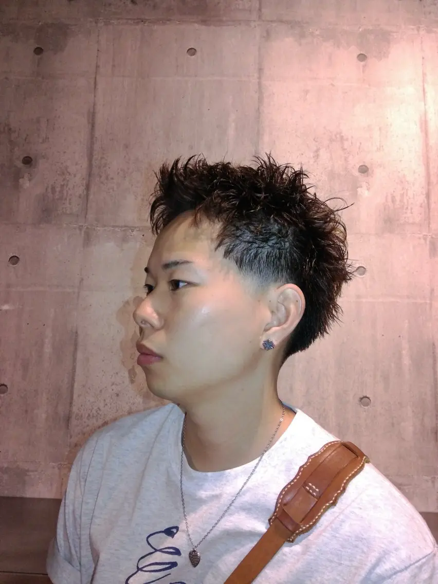 メンズ カット 窪田 力也のヘアスタイル